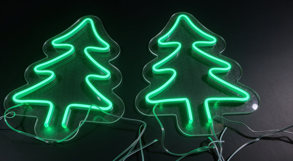 Christmas Trees Pair